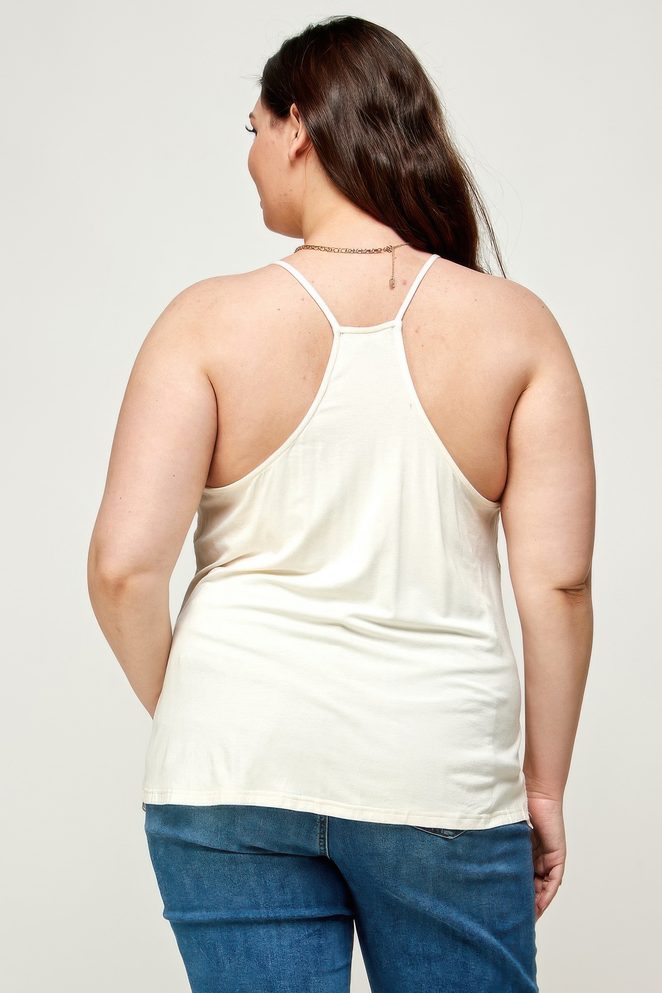 Plus Size Embroidered Mesh T-Back Cami, photo 5