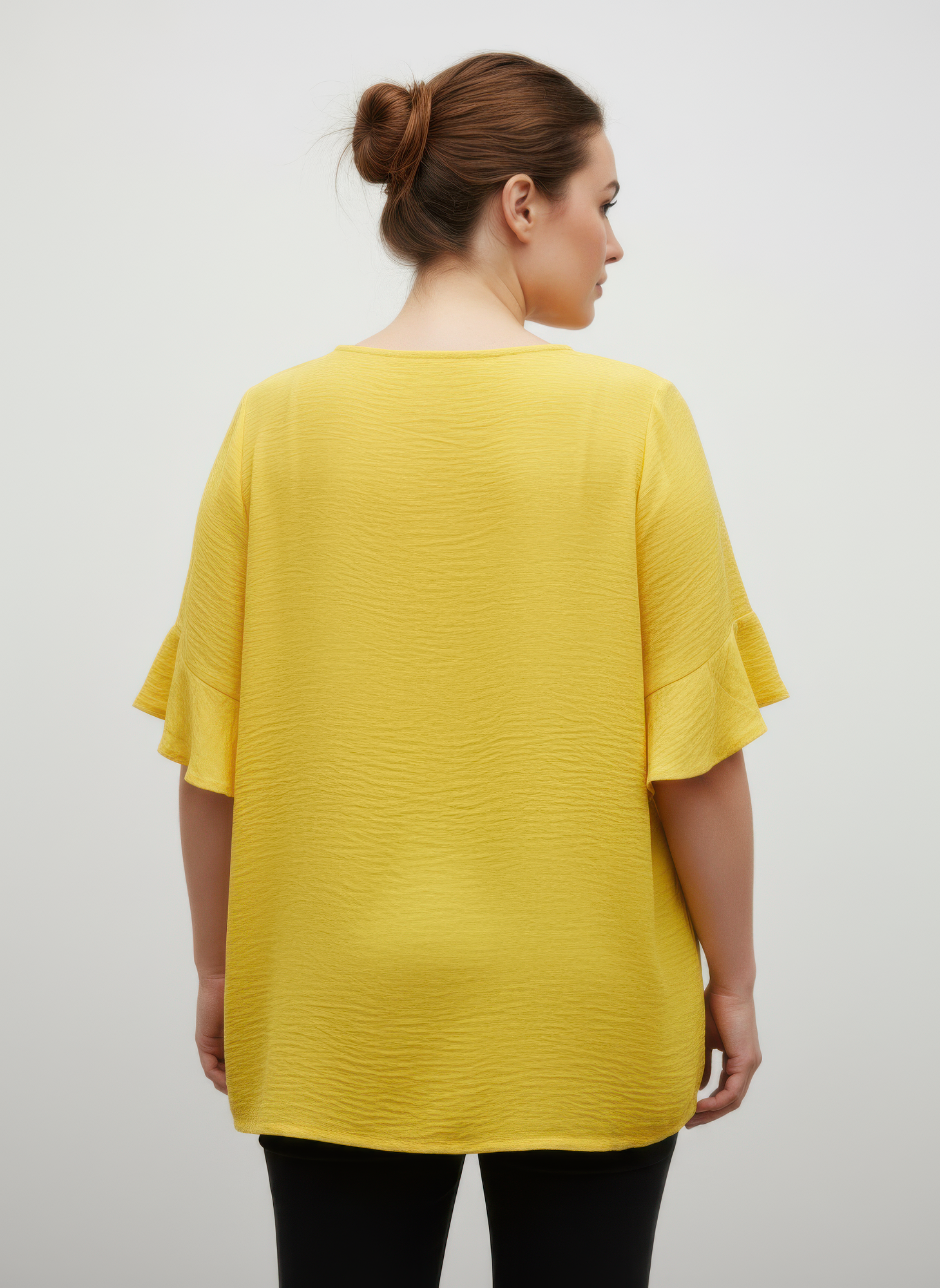 Textured Ruffle Sleeve Short Sleeve Top, photo 3