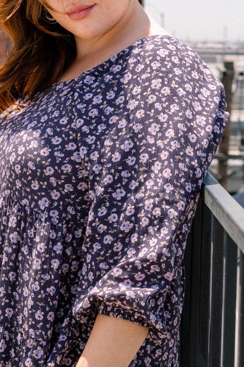 Tiny Floral Printed Square Neckline Top, photo 3